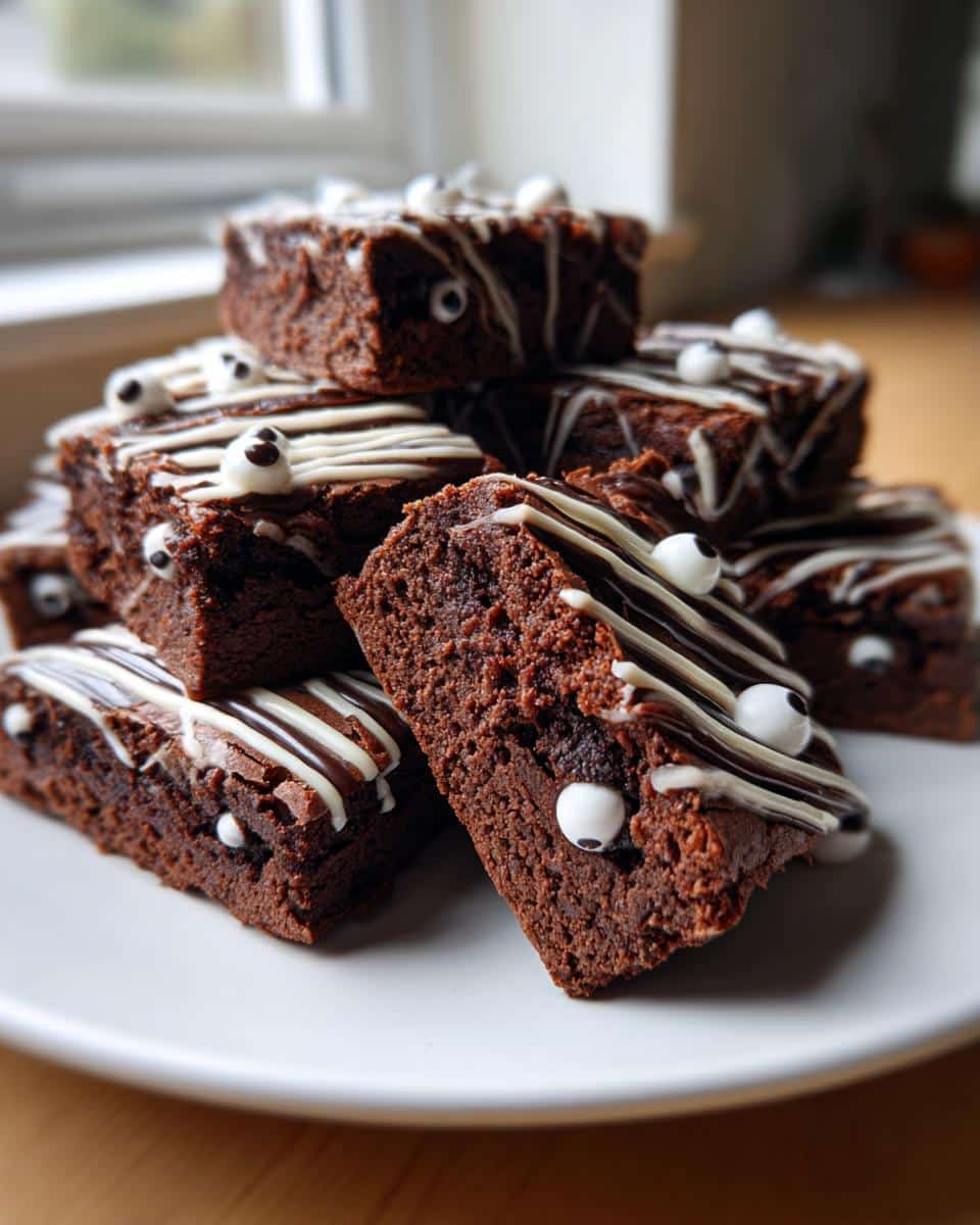 Spooky Mummy Brownies for a Delightful Halloween Treat - detail 3