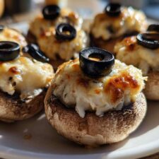 20 Spooky Stuffed Mushroom "Eyeballs" That Will Haunt Your Taste Buds
