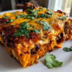 Sweet Potato and Black Bean Enchilada Casserole