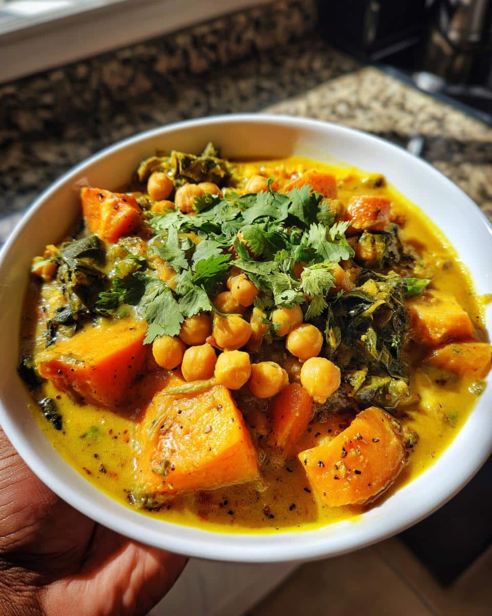 Sweet Potato and Chickpea Curry - detail 3