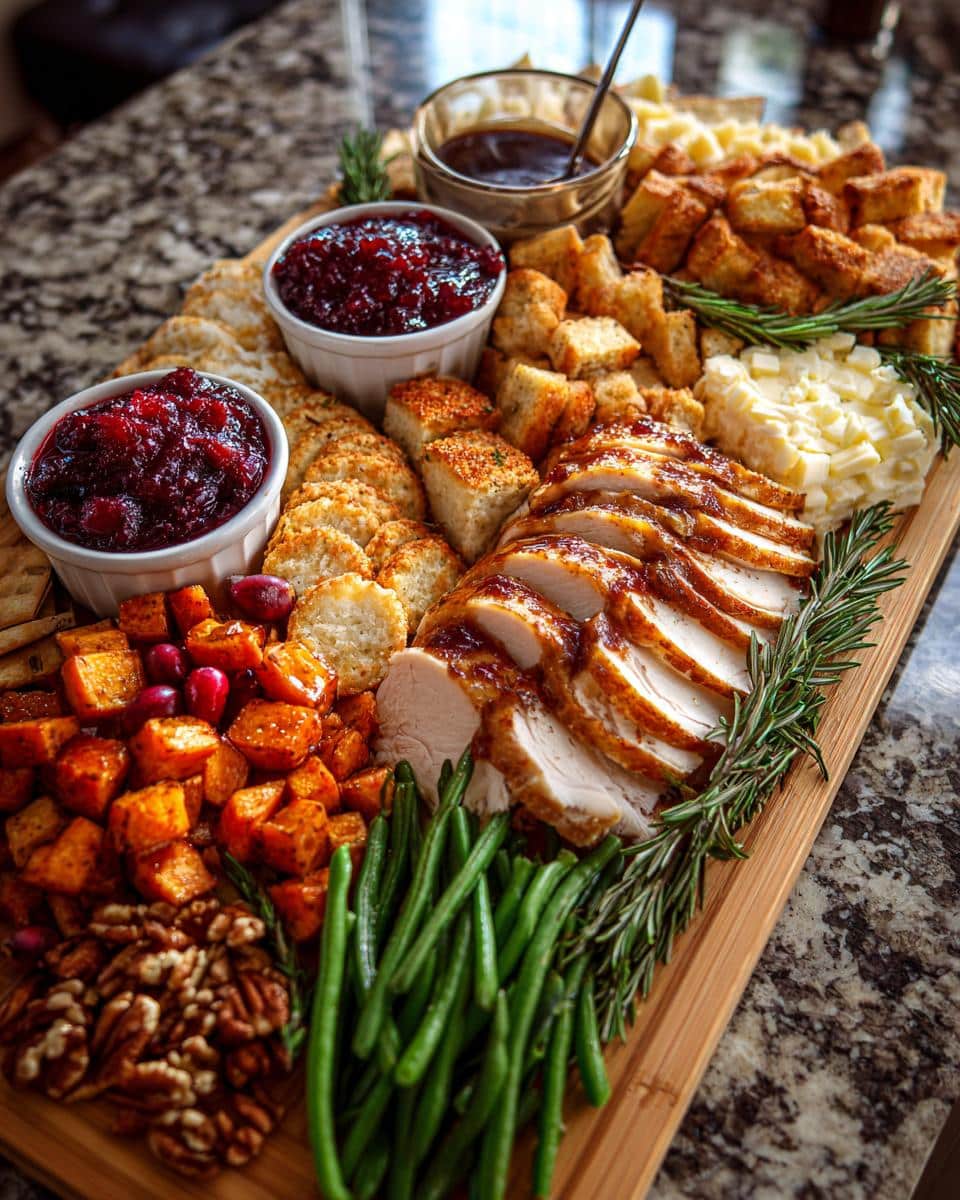 Thanksgiving Turkey Charcuterie Board - detail 1
