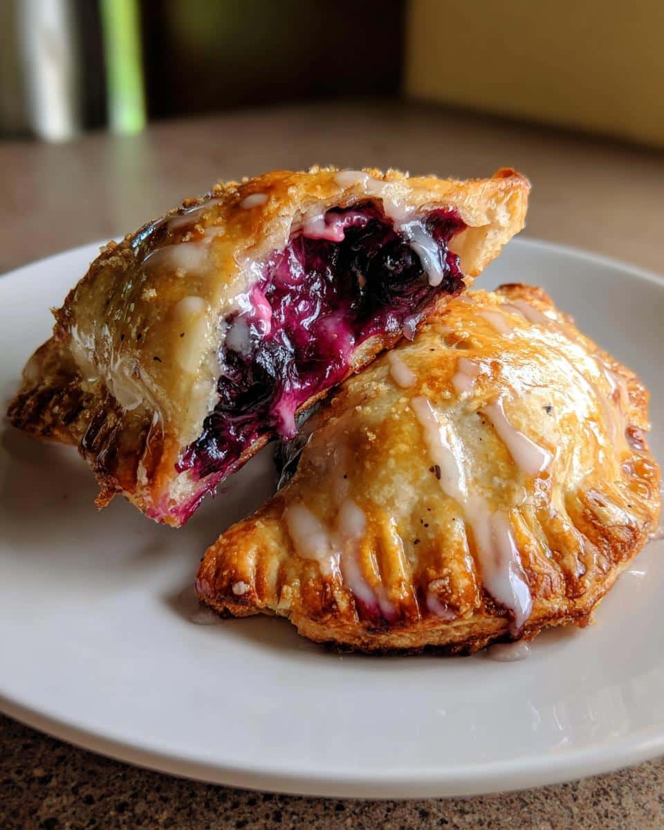 Vegan Blueberry Ghost Hand Pies - detail 2