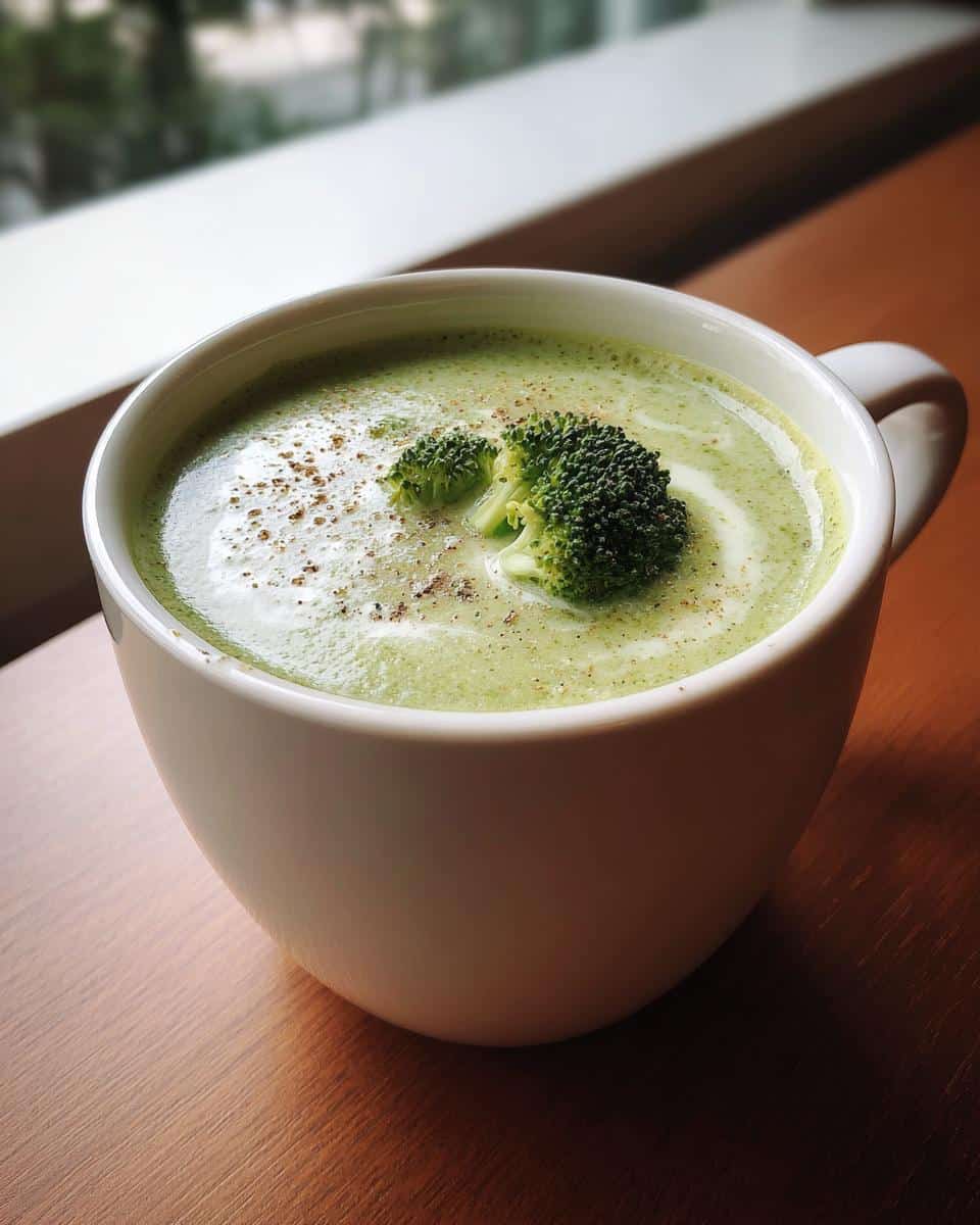 Vegan Broccoli Potato Soup - detail 1