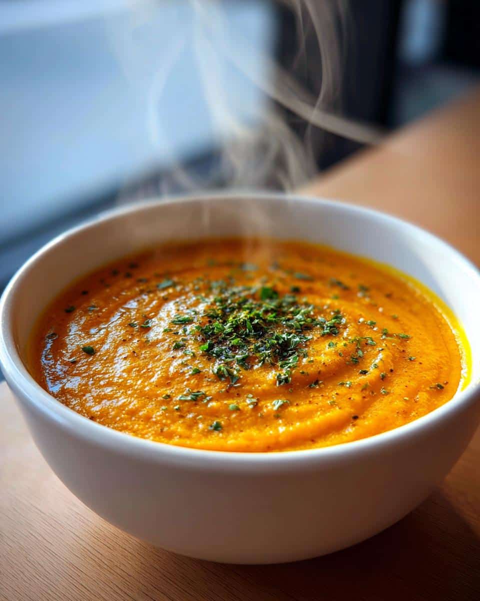 Vegan Carrot Potato Soup - detail 1