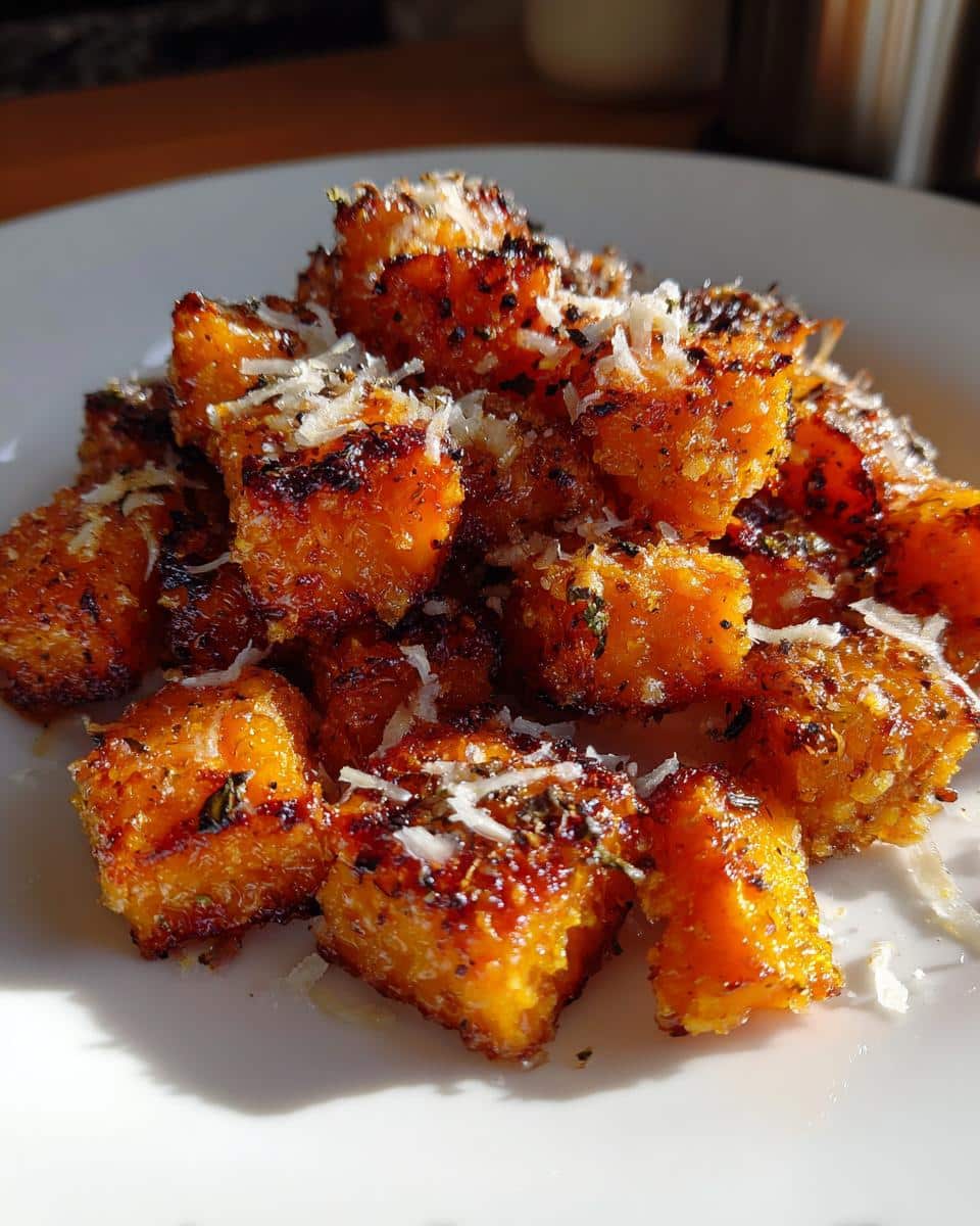 Vegetable Side Dishes: Roasted Sweet Potatoes with Garlic and Parmesan - detail 1