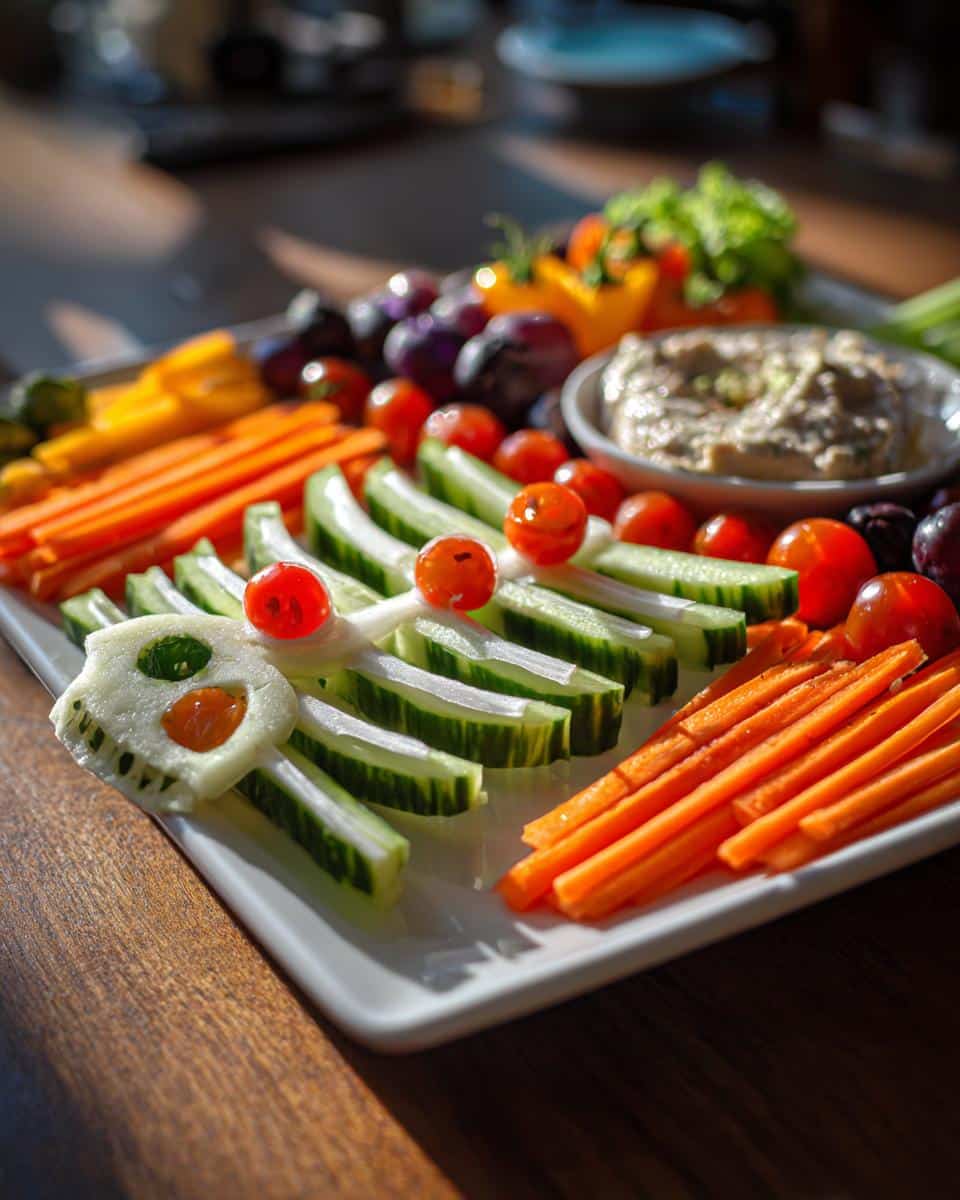 Veggie Skeleton Platter - detail 3