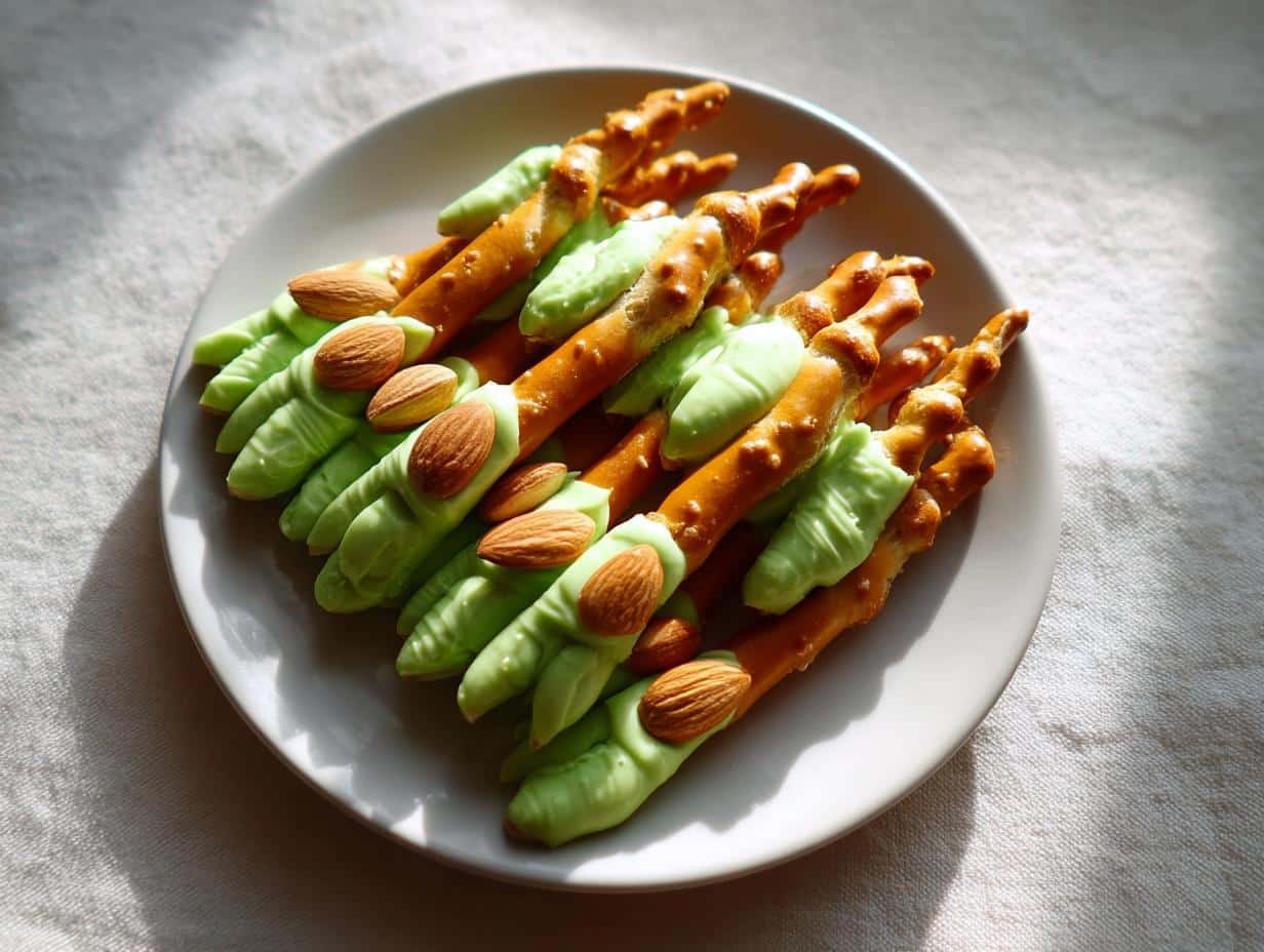 Spooky Witch Finger Pretzels That Will Haunt Your Halloween Party