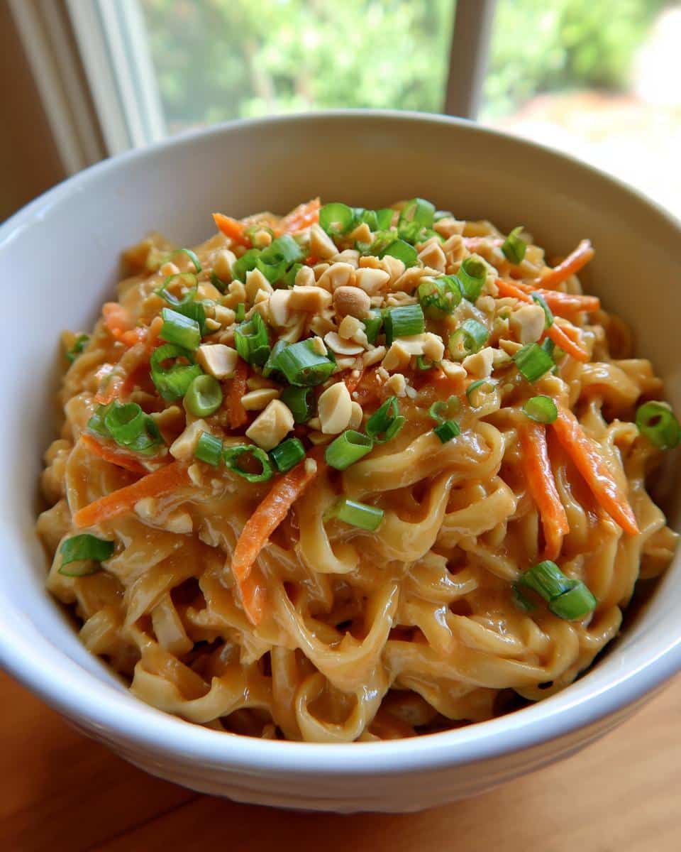 20-Minute Asian Peanut Noodle Bowl That Will Blow Your Mind