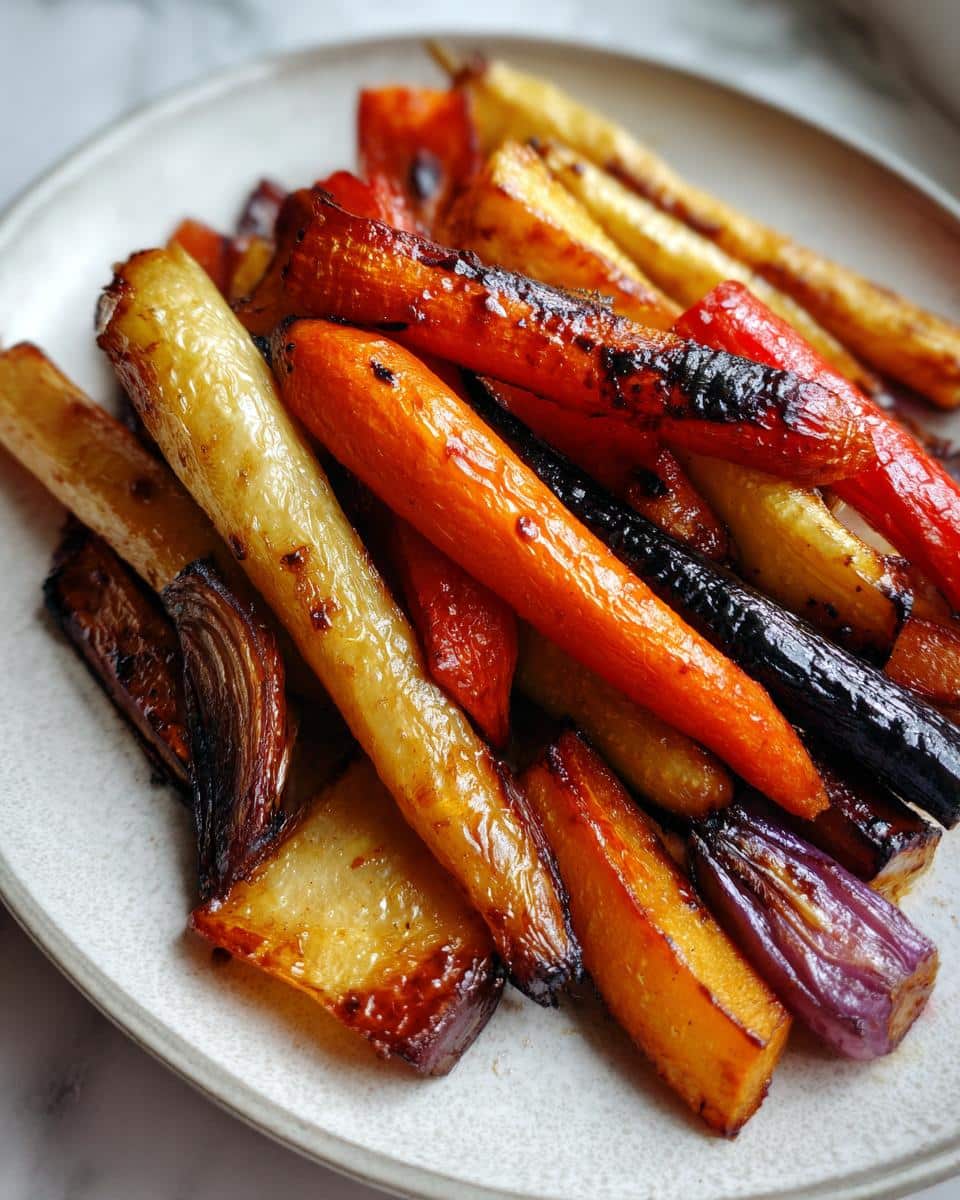 Balsamic Roasted Root Vegetables - detail 1