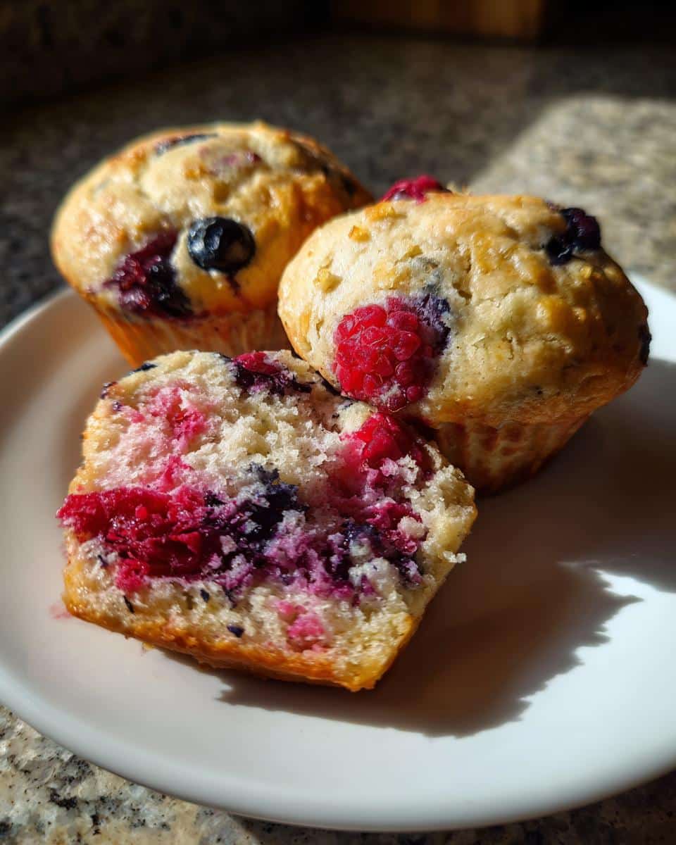 Moist Berry Yogurt Muffins Packed With 1 Cup Berries