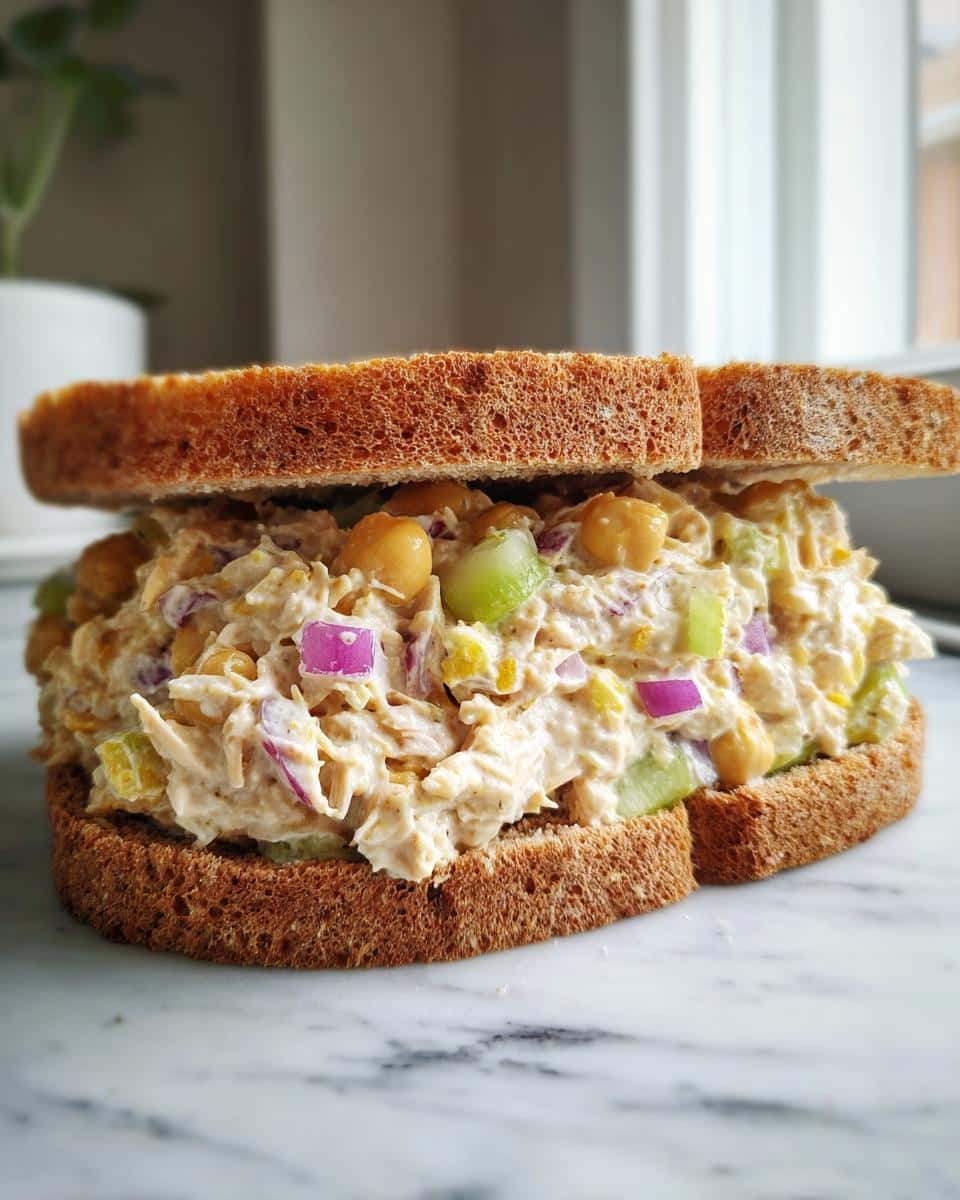 10-Min Chickpea Tuna Salad Sandwiches – Protein-Packed & Divine
