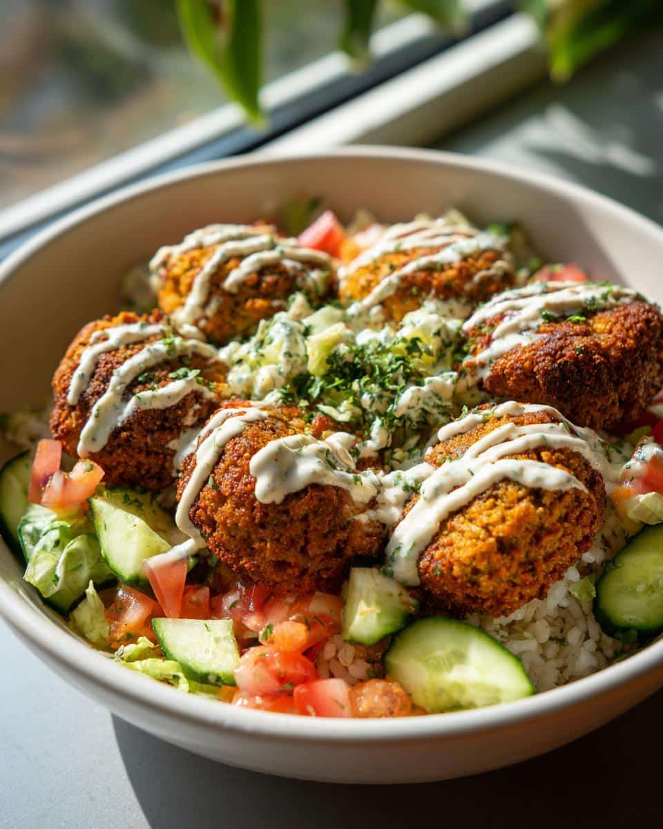 Crispy Falafel Bowl Recipe with Only 10 Ingredients and Crazy Flavor