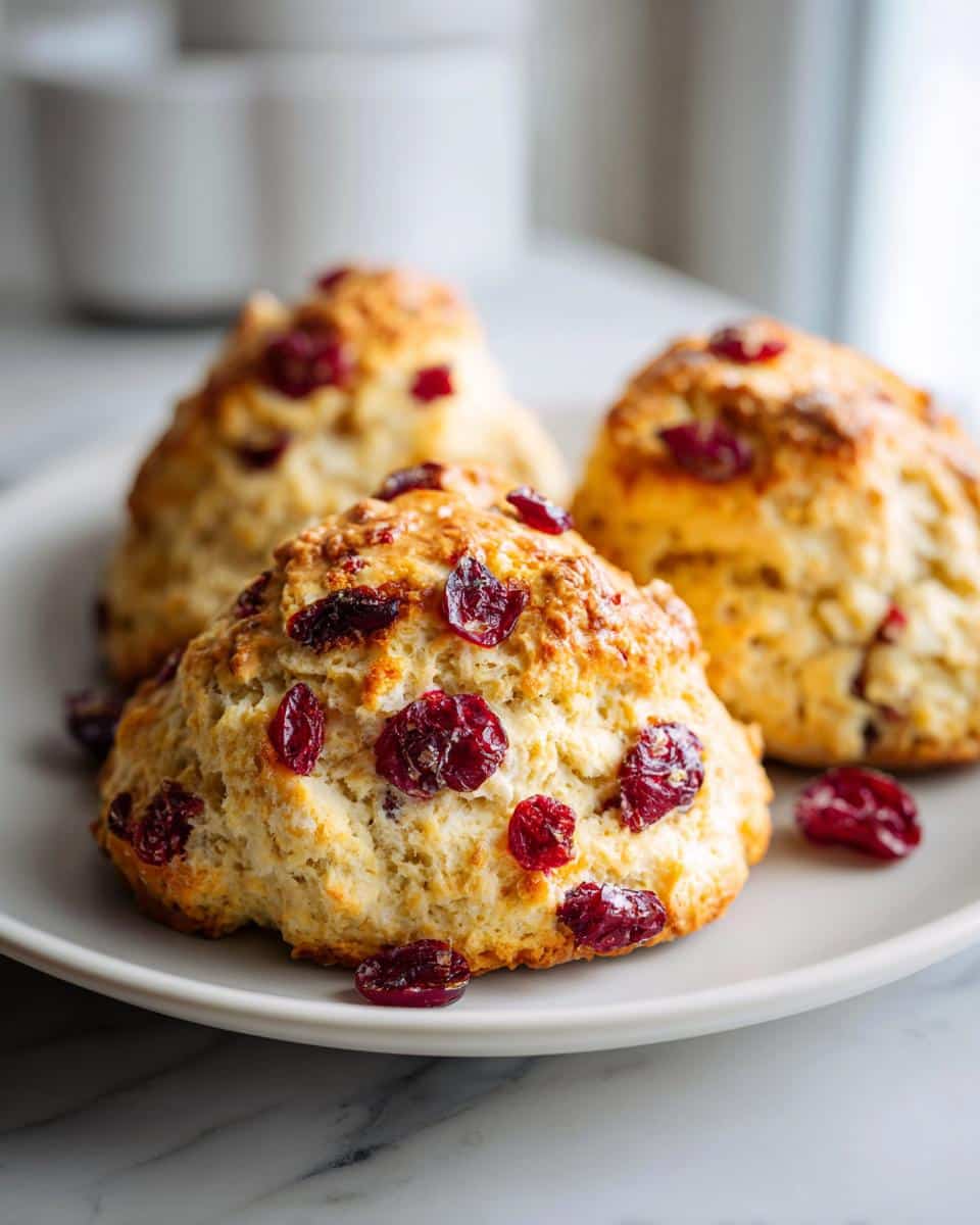 Festive Cranberry Orange Scones - detail 1