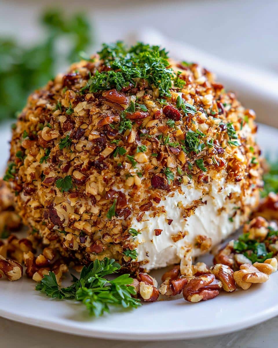 Holiday Cheese Ball (nut-based) - detail 1