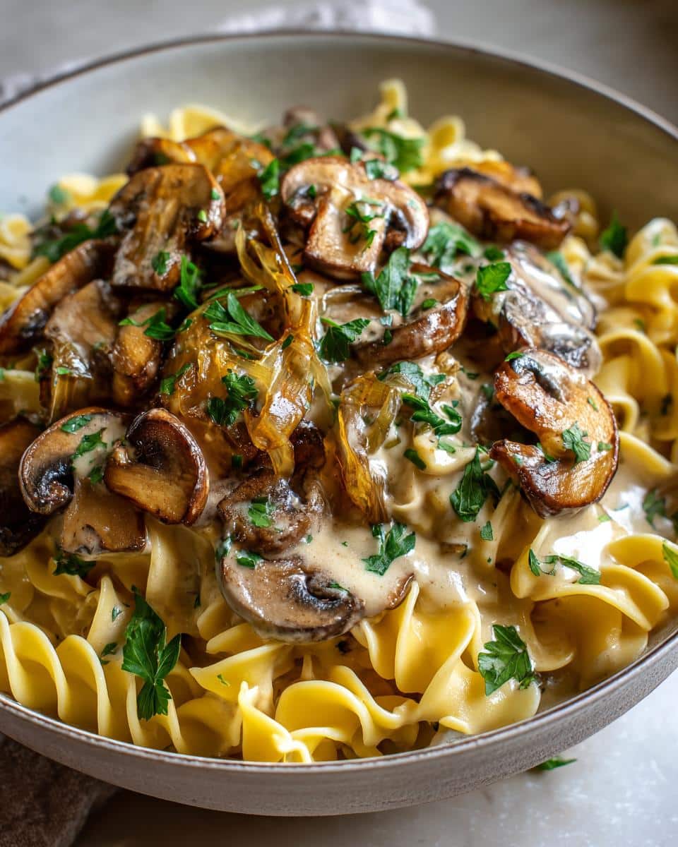 Mushroom Stroganoff - detail 1