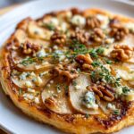 Pear, Walnut & Blue Cheese Tart (use plant cheese for fully dairy-free)