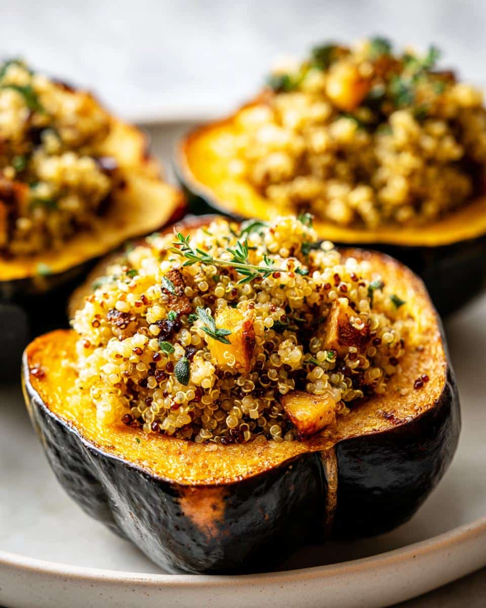 Quinoa, Apple & Sage Stuffed Acorn Squash - detail 1