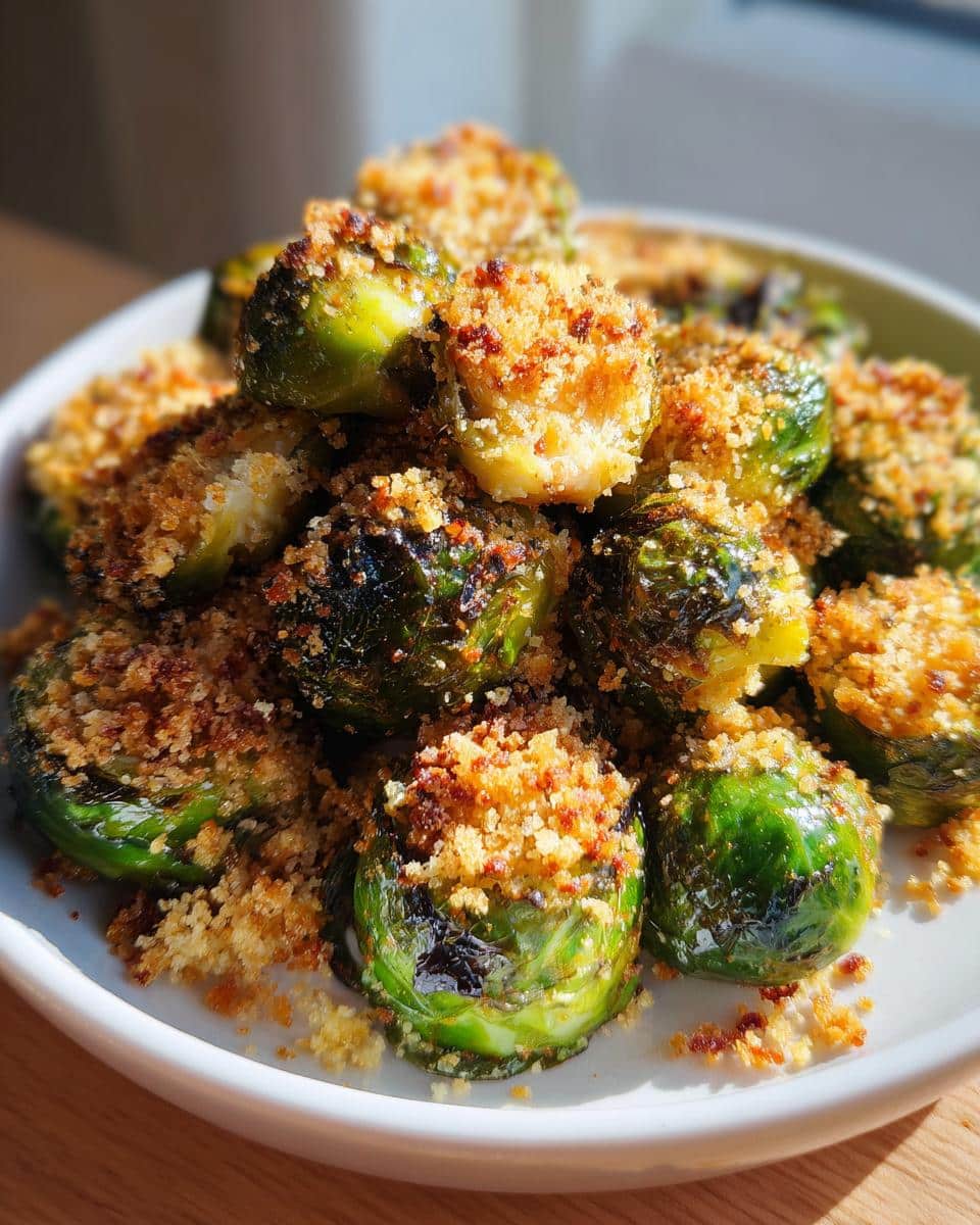 Roasted Brussels Sprouts with Bacon-Less Crunch - detail 1