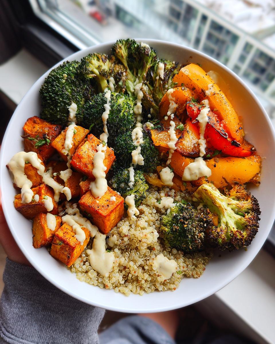 Roasted Vegetable Buddha Bowl - detail 1