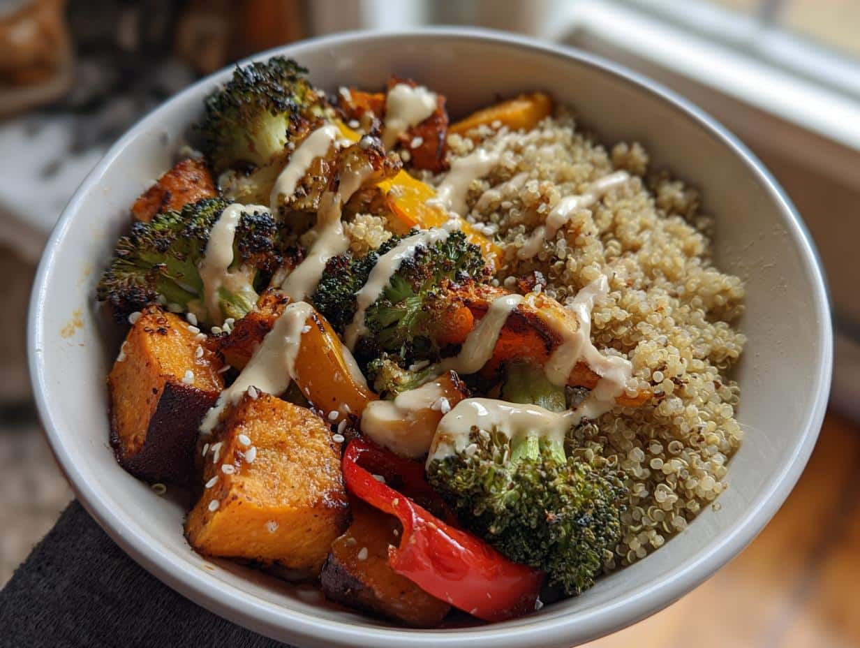 Irresistible Roasted Vegetable Buddha Bowl in 40 Minutes