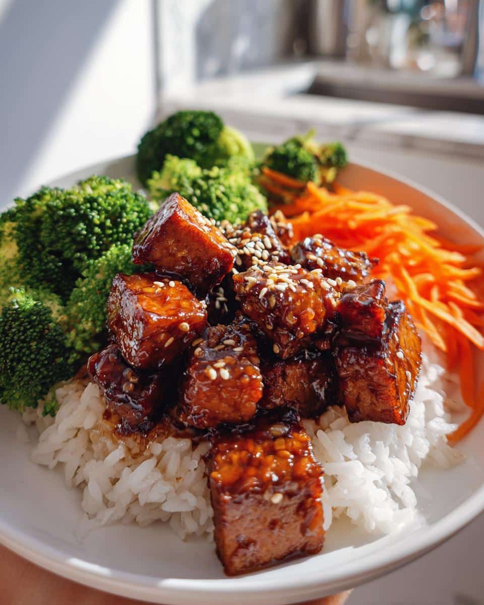 Teriyaki Tempeh Bowls - detail 1