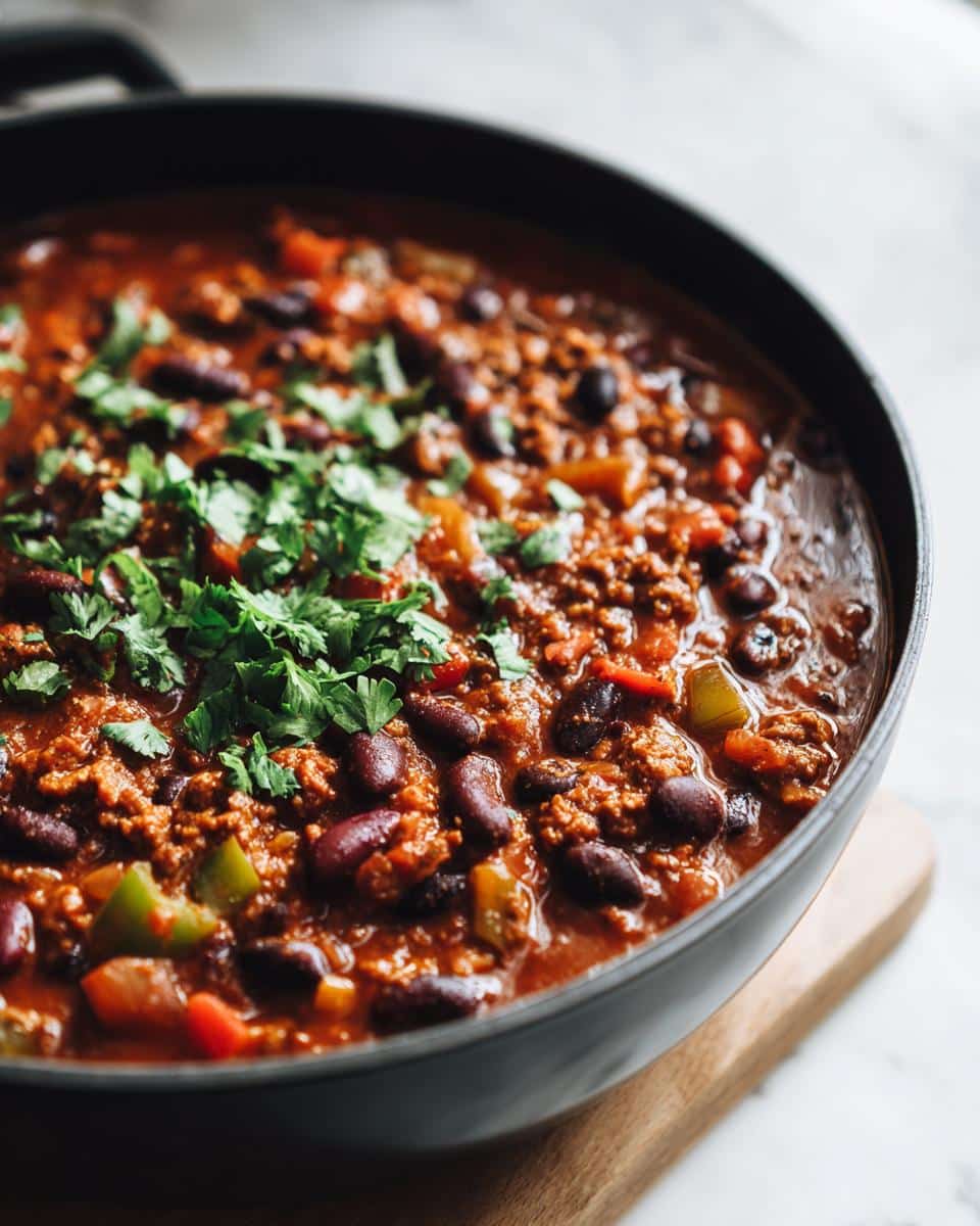 Savor the Ultimate Three-Bean Turkey-less Chili in Just 35 Minutes