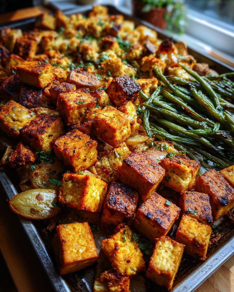 Effortless Vegan Sheet Pan Thanksgiving Dinner in 35 Minutes