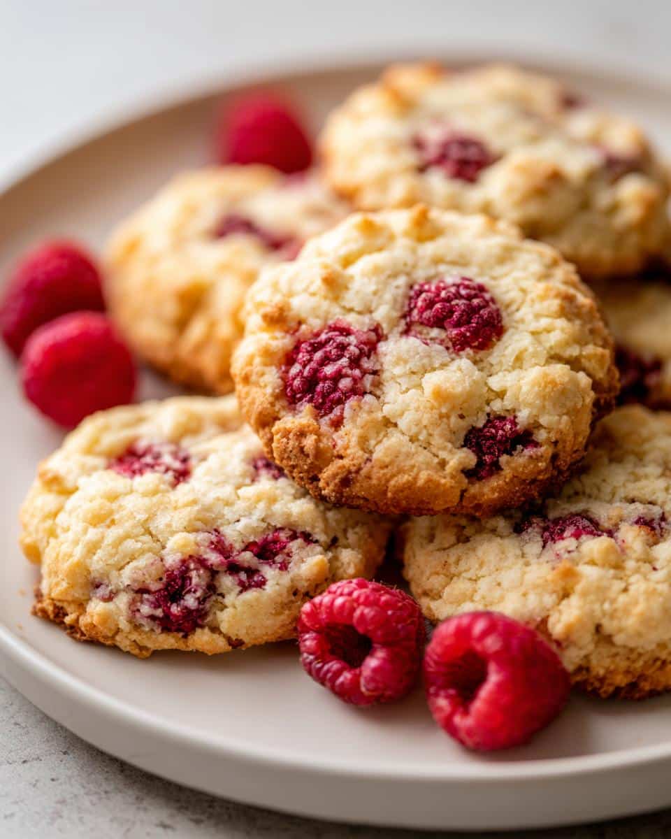 Buttery Raspberry Crumble Cookies - detail 1